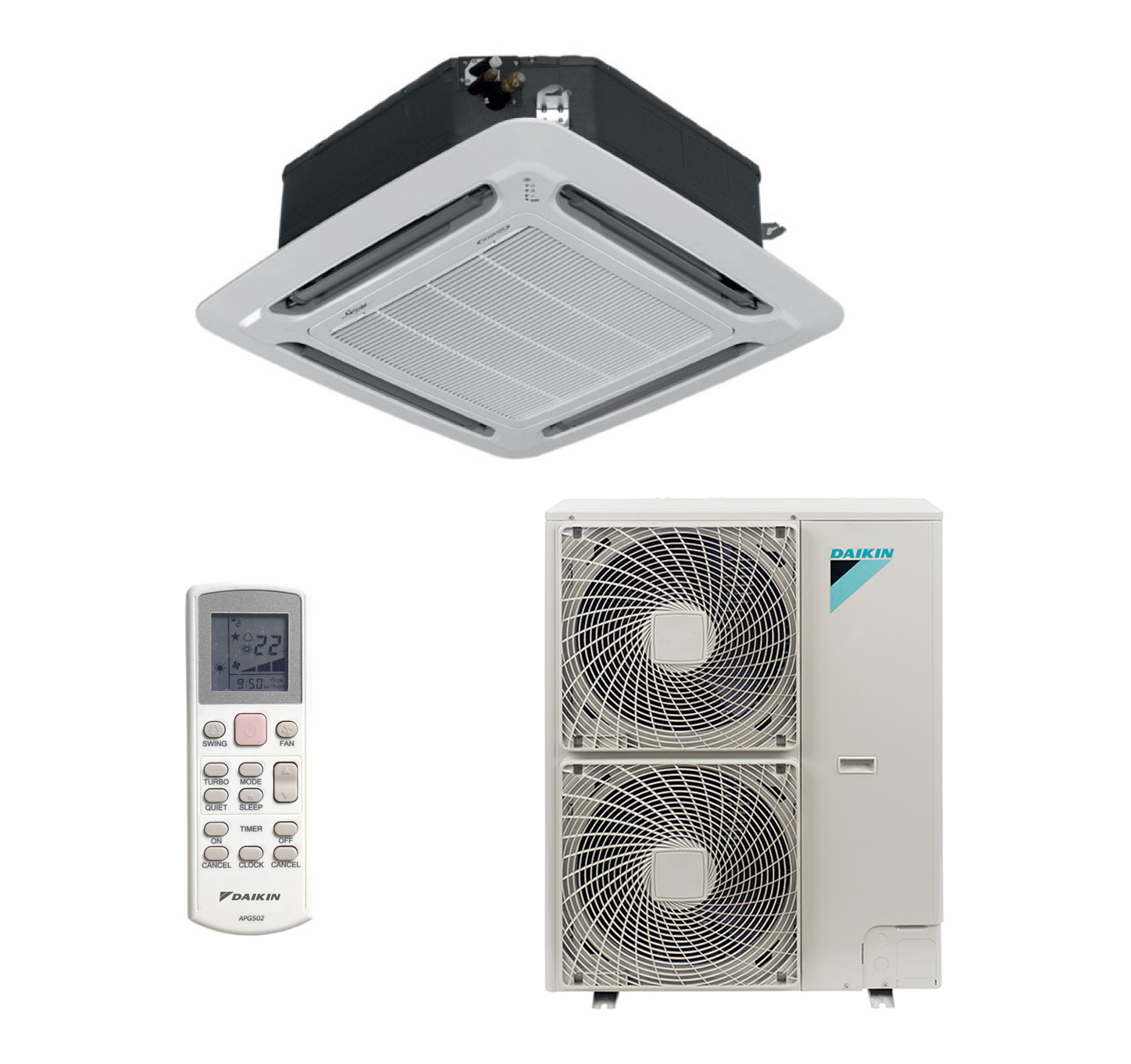 Кондиционер кассетный Daikin ACQ125D/AZQS125B8V1 от интернет-магазина ClimateON